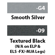Leg Colors; Smooth Silver and Black